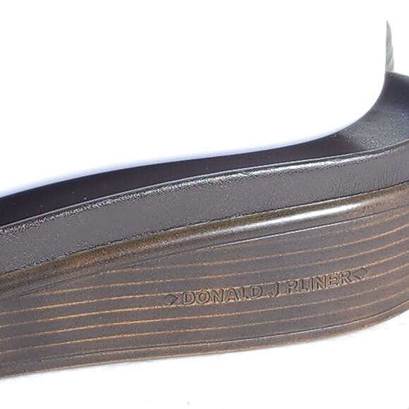 Donald J. Pliner Women’s Fiji US 7,5M Bronze Metallic Leather Wedge Sandals - Picture 14 of 16